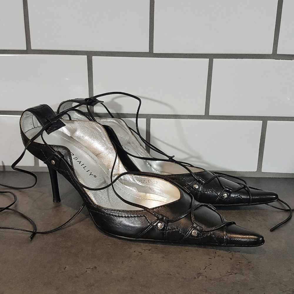 SALE! Bailiy Black 7 Stiletto Pumps pointed toe